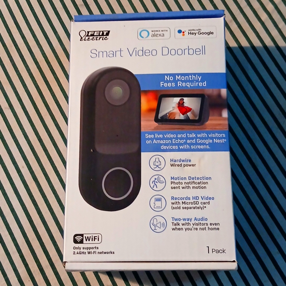 Feit electric smart video doorbell